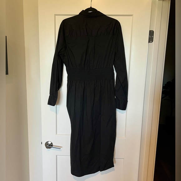 Hamptons Smocked Shirtdress black size 10-12 (Universal Standard XS) runs big - Picture 8 of 10